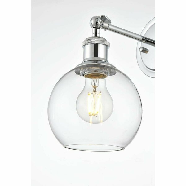 Cling 110 V E26 1 Light Vanity Wall Lamp, Chrome CL2956547
